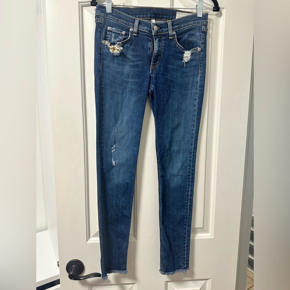 Rag & bone skinny jeans - distressed style